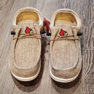 FOCO NCAA Lousville Cardinals Lightweight Loafers Size Medium 9/10